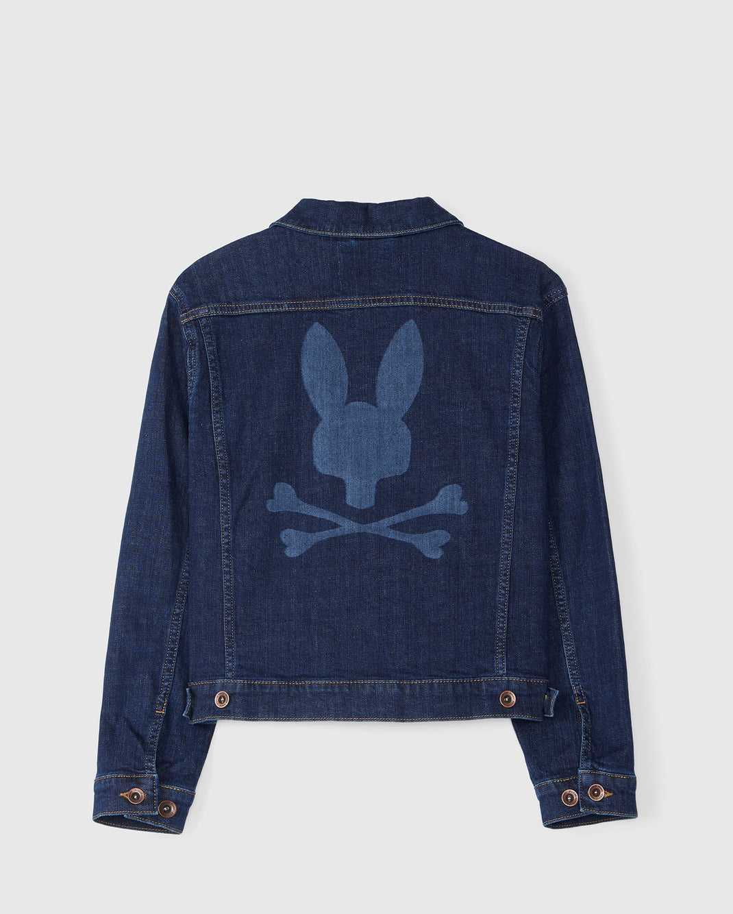 Polos Psycho Bunny Pathe Denim Jacket Bleu Foncé Enfant | YYI-62569302